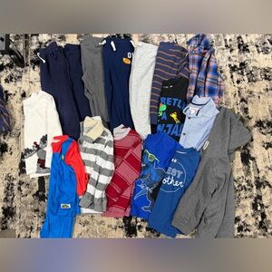 Boys 4T Clothing Lot Bundle Hoodies Shirts Pants Pajamas 15+ Pieces